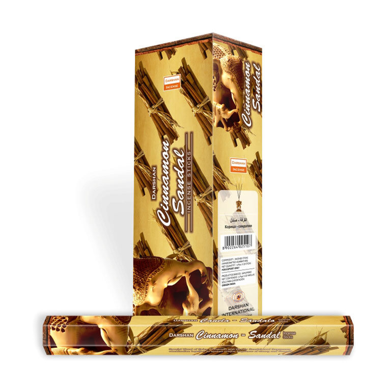 DARSHAN CINNAMON SANDAL PATCHOULI HEXA