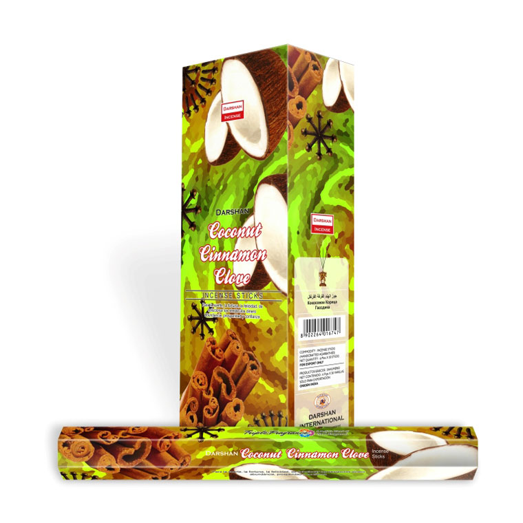 DARSHAN COCONUT CINNAMON CLOVE HEXA