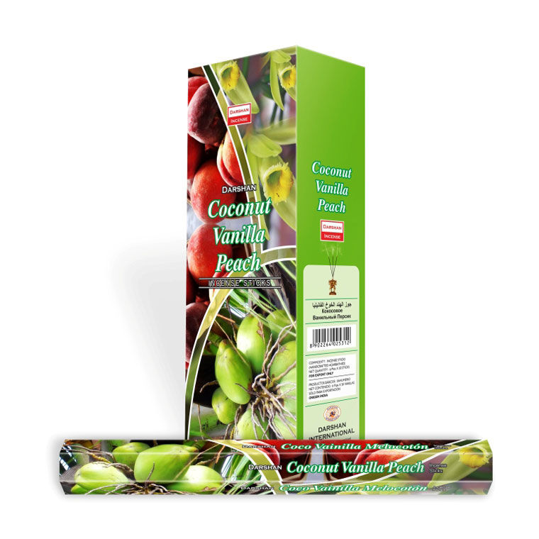 DARSHAN COCONUT VANILLA PEACH HEXA