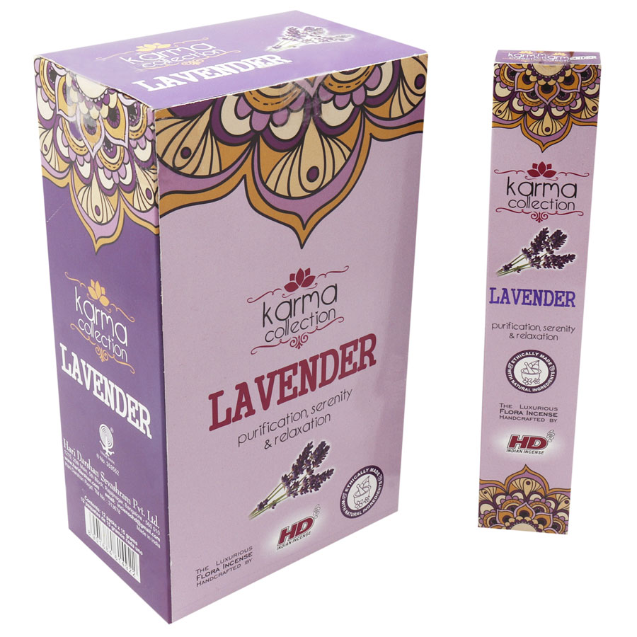 40gm Agarbatti Pack Of 32 Incense Sticks Hari Darshan Fresh Lavender 