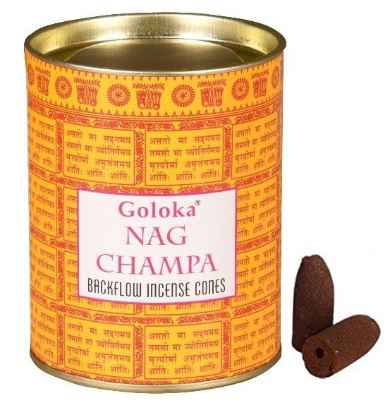 Goloka Nag Champa Backflow Incense Cone