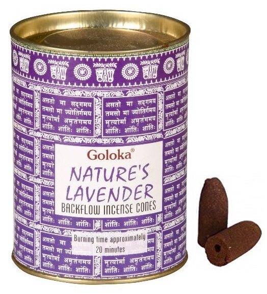 Goloka Nature's Lavender Backflow Incense Cone